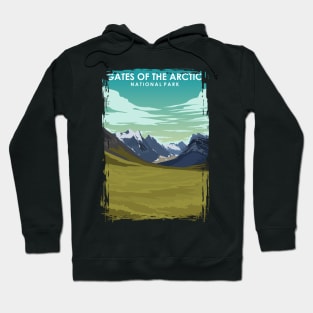 Gates of the Arctic National Park Travel Poster Hoodie